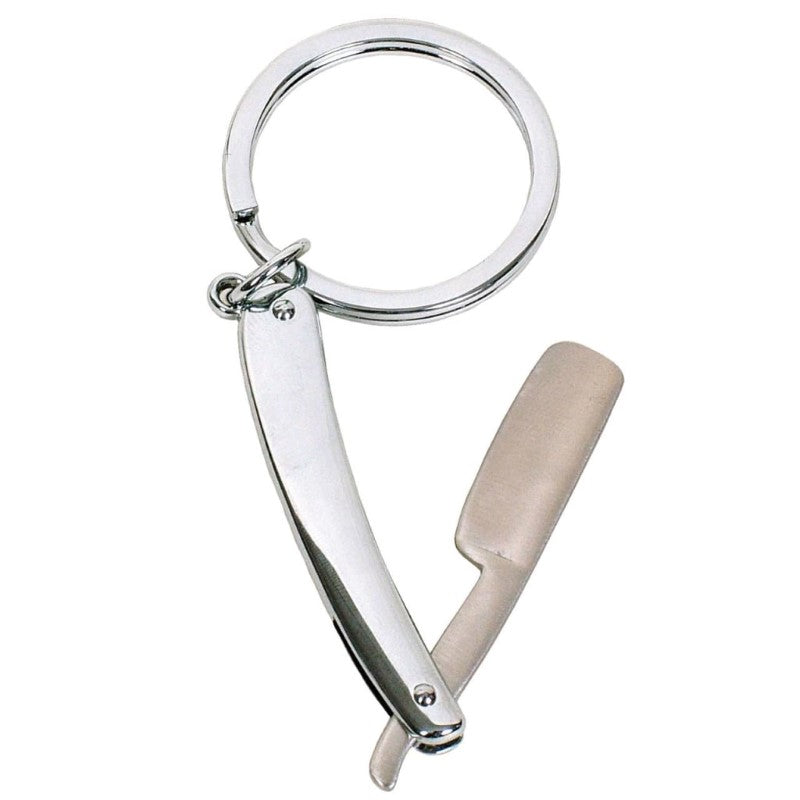 GDESIGN STRAIGHT RAZOR KEYRING SHINEY