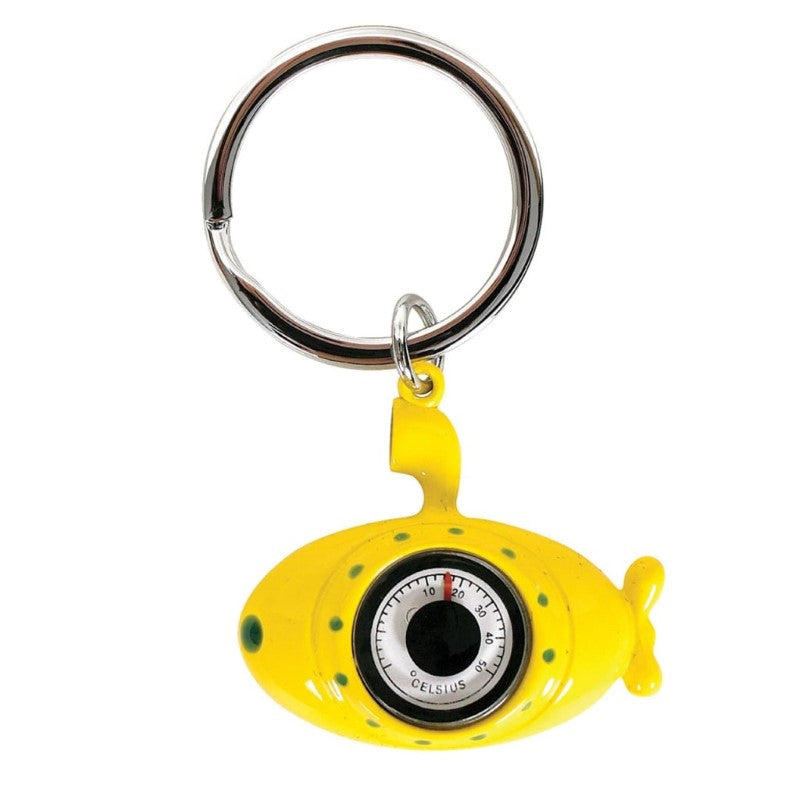 GDESIGN SUBMARINE WITH THERMOMETER KEYRING YELL
