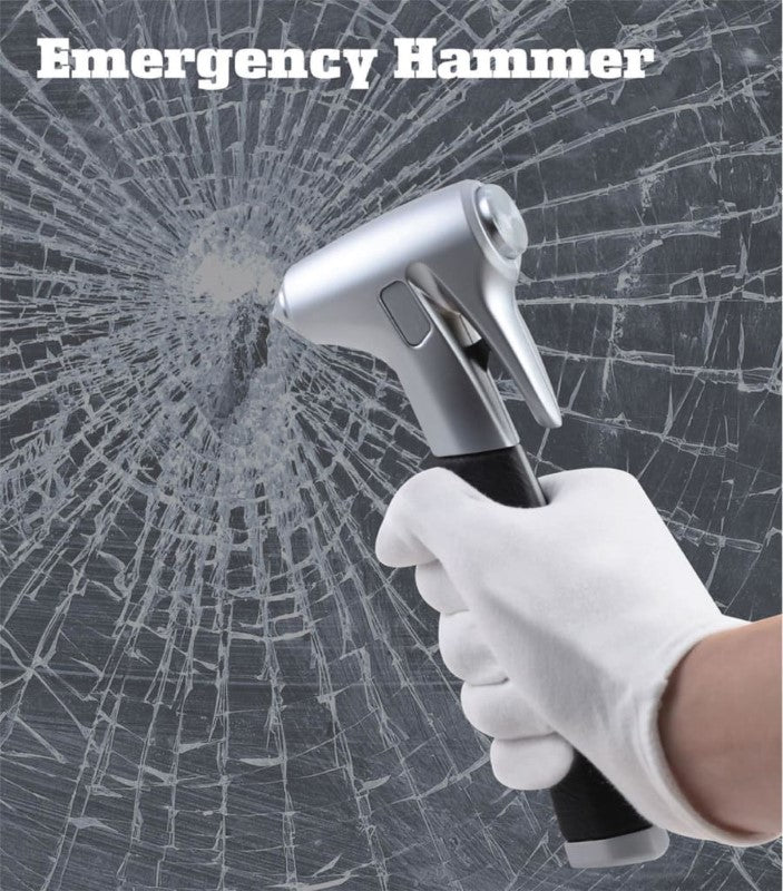 GDESIGN EMERGENCY HAMMER W/LED FLASHLIGHT