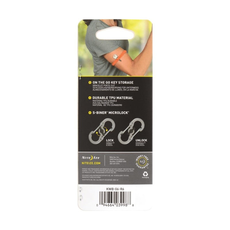 NITE IZE KEY BAND-IT STRETCH WRISTBAND - SMOKE