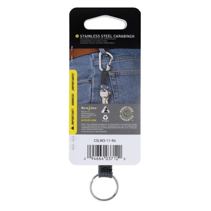 NITE IZE SLIDELOCK KEYRING - STAINLESS