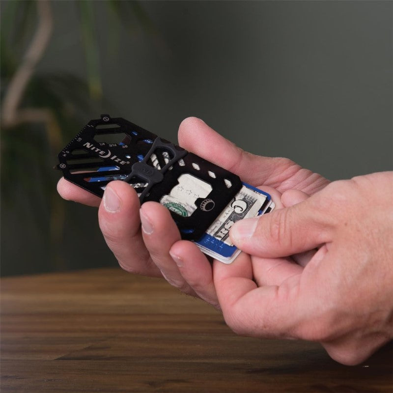 NITE IZE FINANCIAL TOOL MULTI TOOL WALLET - BLACK