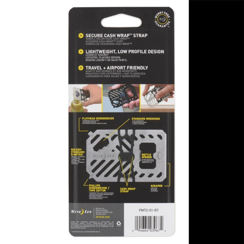 NITE IZE FINANCIAL TOOL MULTI TOOL WALLET - BLACK