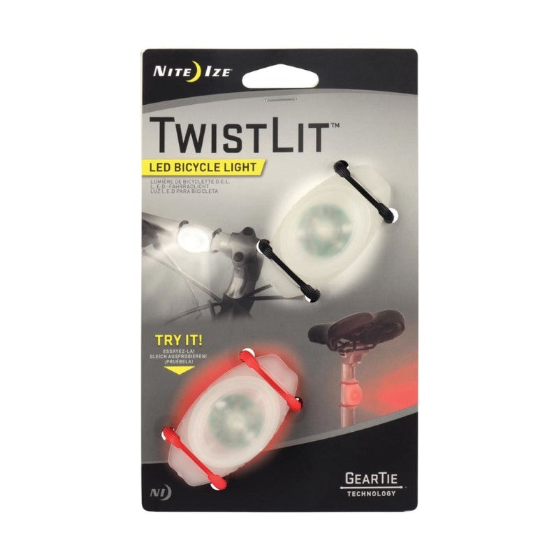 NITE IZE TWISTLIT LED BIKE LIGHT 2PK RED WHITE