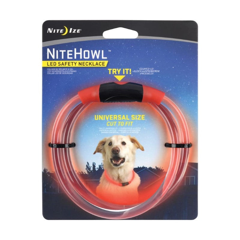 NITE IZE NITEHOWL LED SAFETY NECKLACE - RED