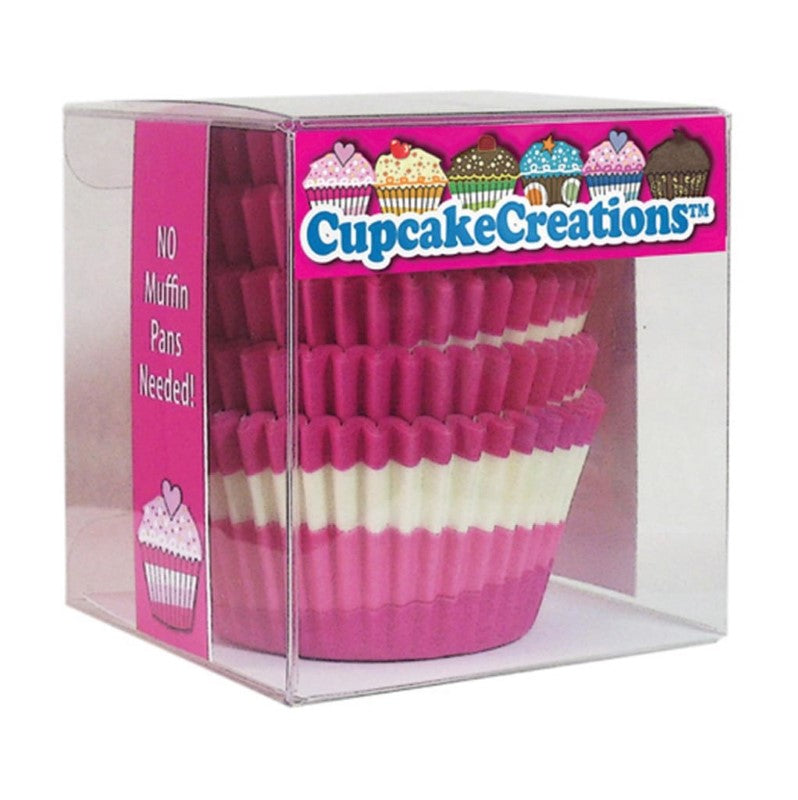 CUP CAKE CREATION STD PINK CIRCLE CUPCAKE 80PCS