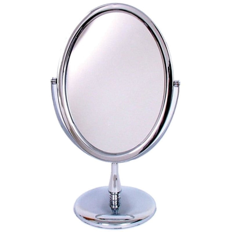 COMOY 3209 OVAL MIRROR ON STAND CHR