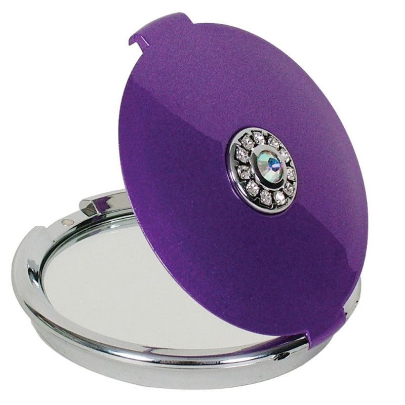 COMOY COMPACT MIRROR 5X SWAROVSKI CRYSTL VLT