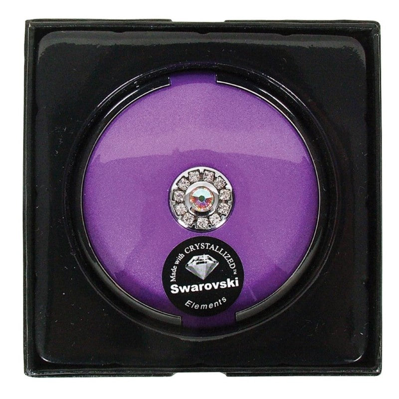 COMOY COMPACT MIRROR 5X SWAROVSKI CRYSTL VLT
