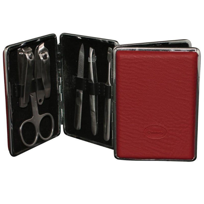 COMOY LGE 6PC FOLD MANICURE SET RED