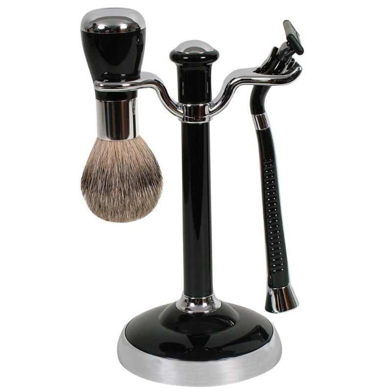 COMOY WG SHAVE SET MAK3 BLK/CHR
