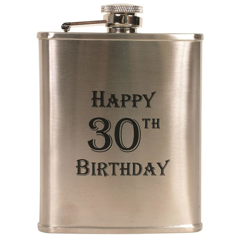COYOTE 1406 6OZ HAPPY 30TH B/DAY FLASK