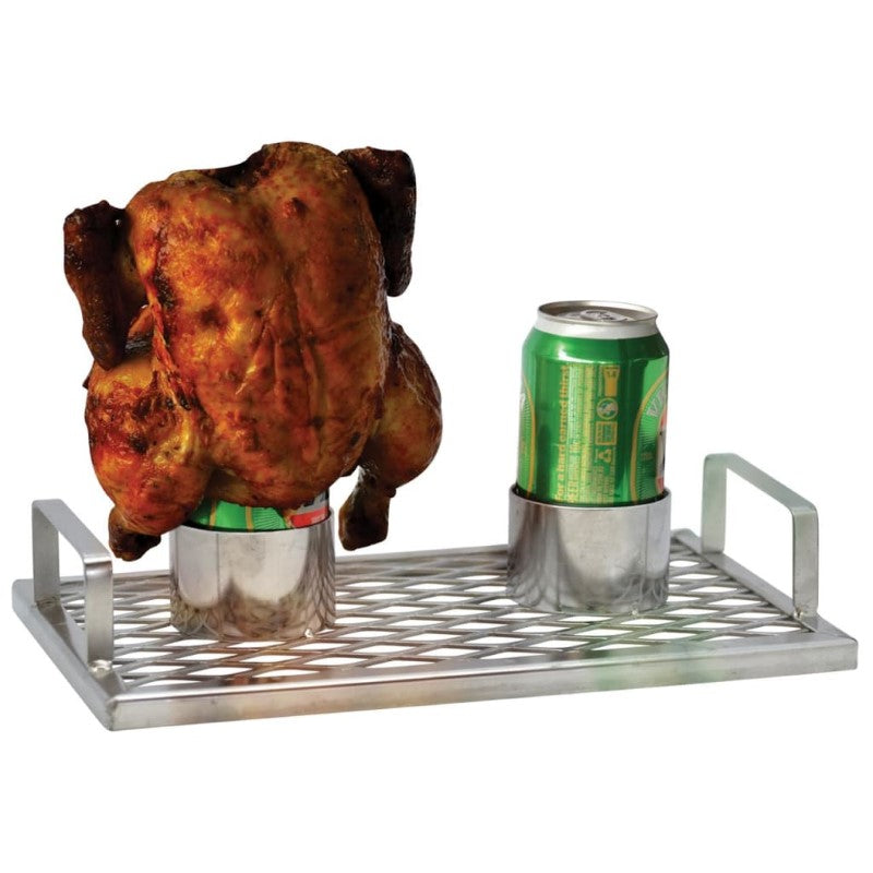 COYOTE CHICKNBREW BBQ ROASTER TWIN ST-LESS STEE