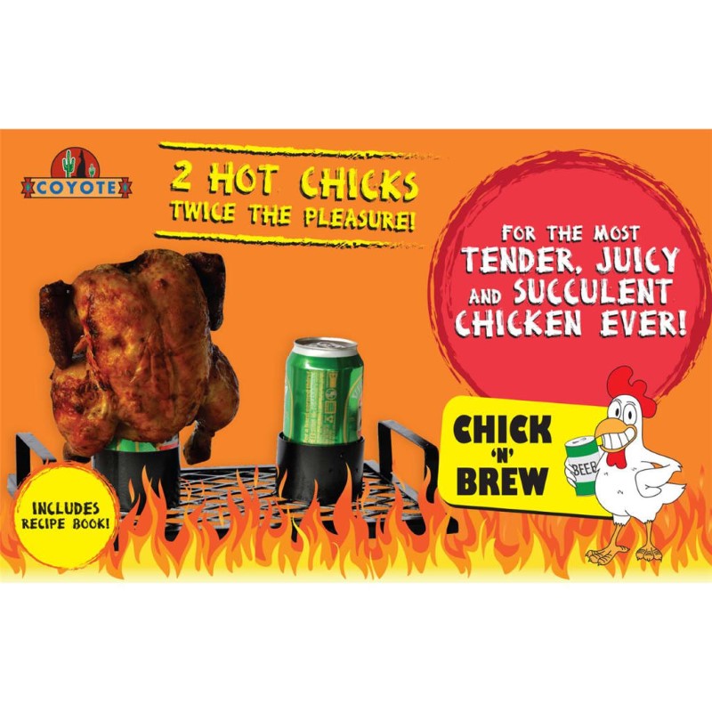 COYOTE CHICKNBREW BBQ ROASTER TWIN YZ0072