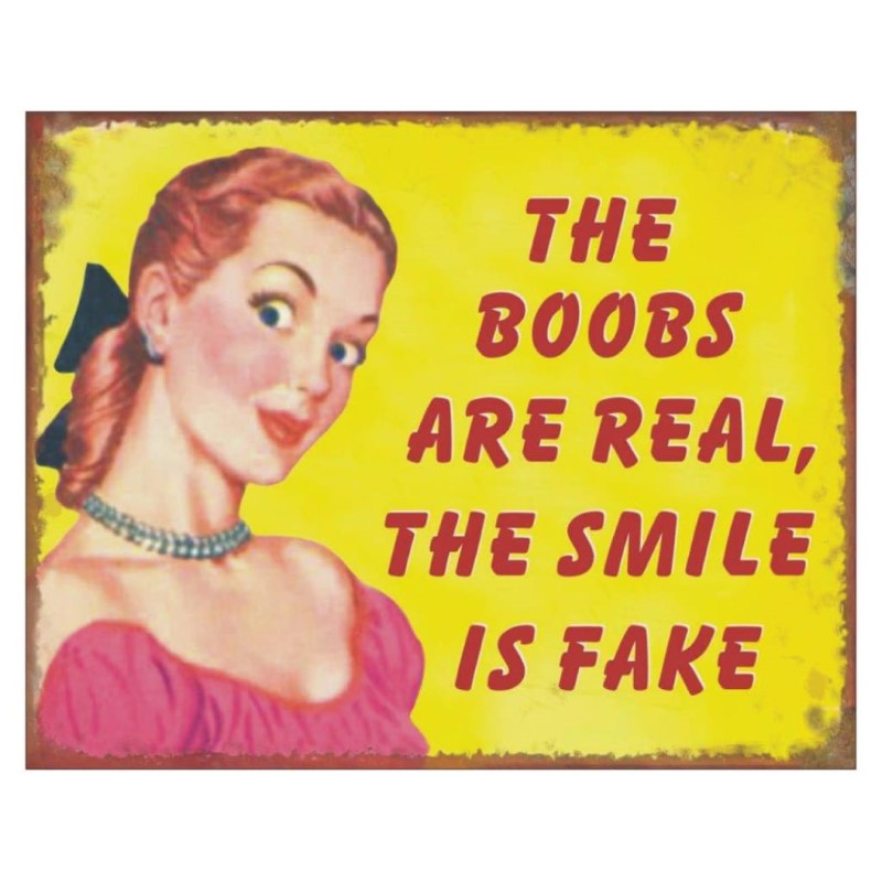 COYOTE METAL PLAQUE - FAKE SMILE