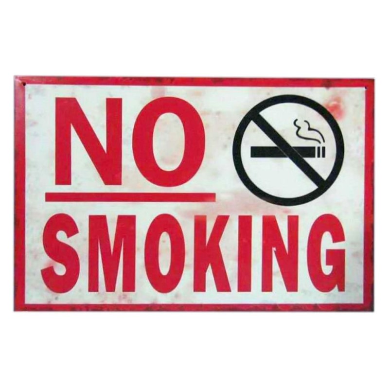 COYOTE METAL PLAQUE - NO SMOKING