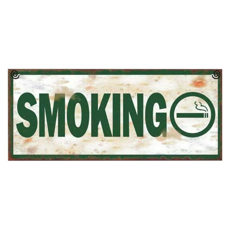 COYOTE METAL PLAQUE - SMOKING