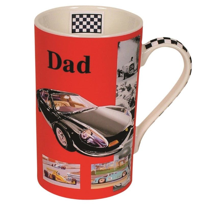 COYOTE MUG - BLACK CAR ON RED