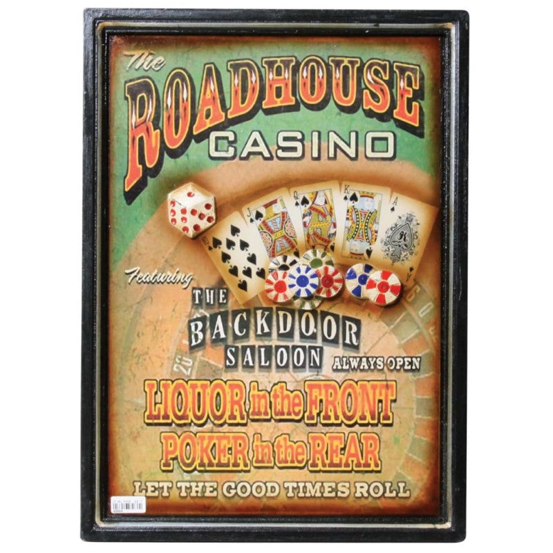 COYOTE WALL PLAQUE ROADHOUSE CASINO