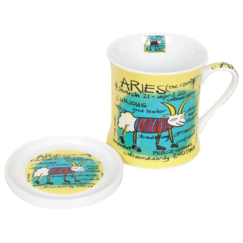 COYOTE ZODIAC MUG & COASTER - ARIES