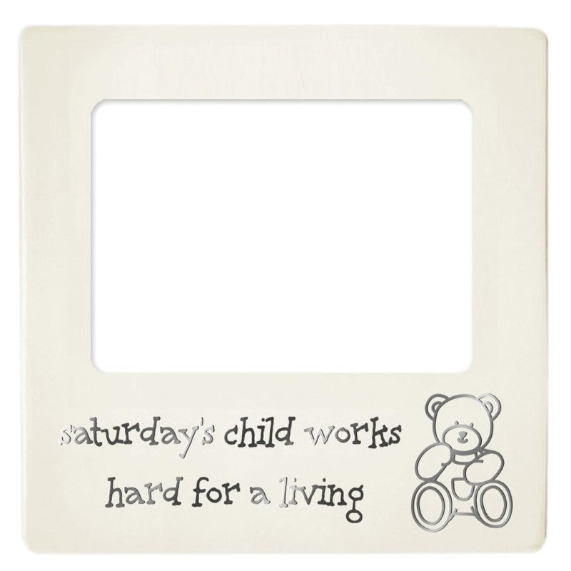 DAKOTA BABY PHOTO FRAME-SATURDAY