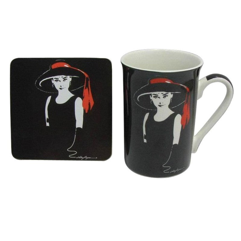 DAKOTA LEGENDS CAN MUG/COASTER-AUDREY HEPBURN