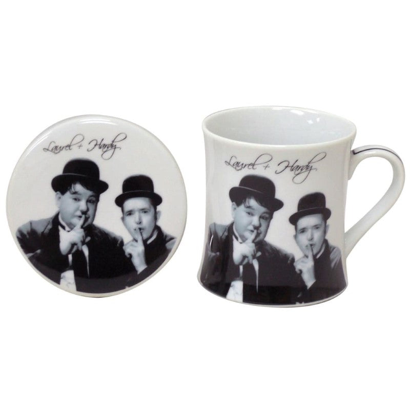 DAKOTA TLC ICONS MUG/COASTER LAUREL & HARDY