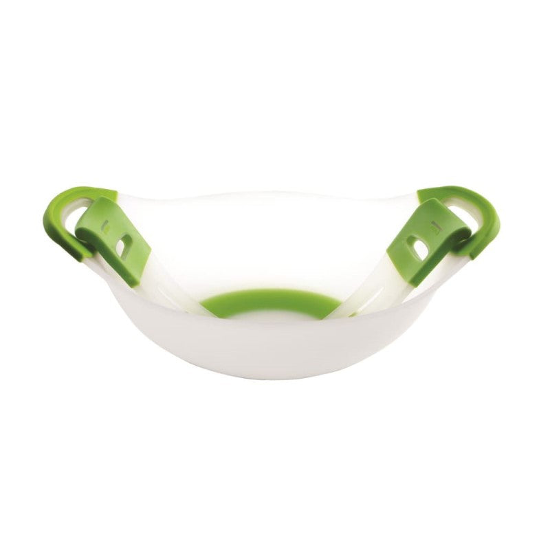 LG SALAD BOWL GREEN HANDLES