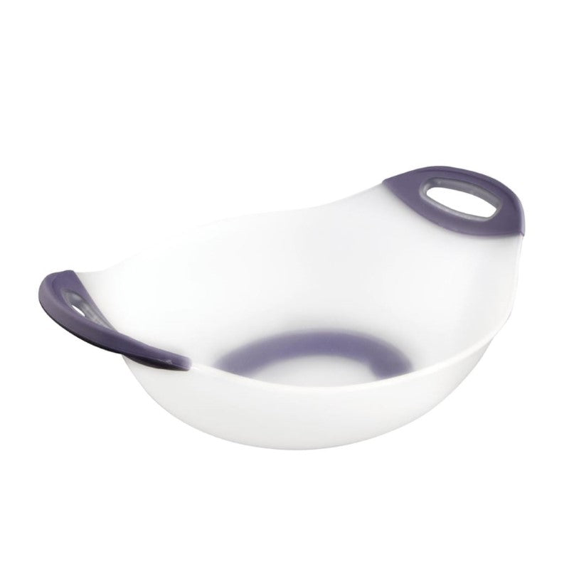 LG SALAD BOWL PURPLE HANDLES
