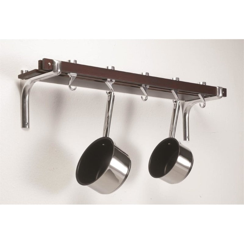 ESPRESSO WD RECT WALL RACK