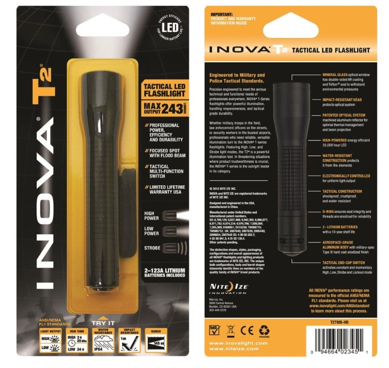 NITE IZE INOVA? T2? TACTICAL LED FLASHLIGHT