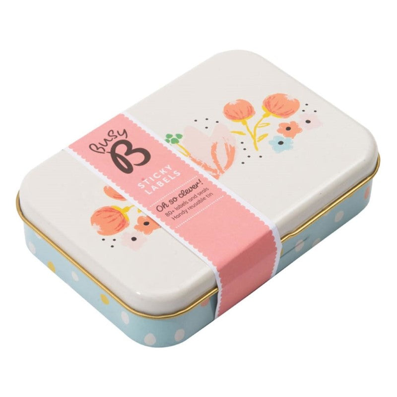 BUSY B TIN OF LABELS