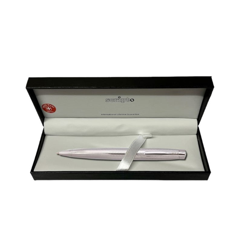 SCRIPTO TRIBUTE BALLPOINT CHROME ETCHED