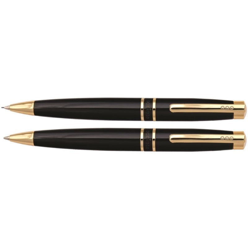 SCRIPTO TRIBUTE BALLPOINT + MECHANICAL PENCIL BLACK / GOLD