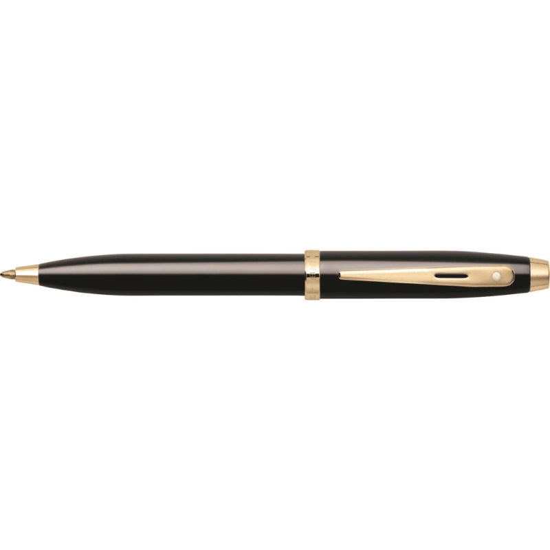SHEAFFER® 100 9322 GLOSSY BLACK BALLPOINT PEN WITH GOLD-TONE TRIM