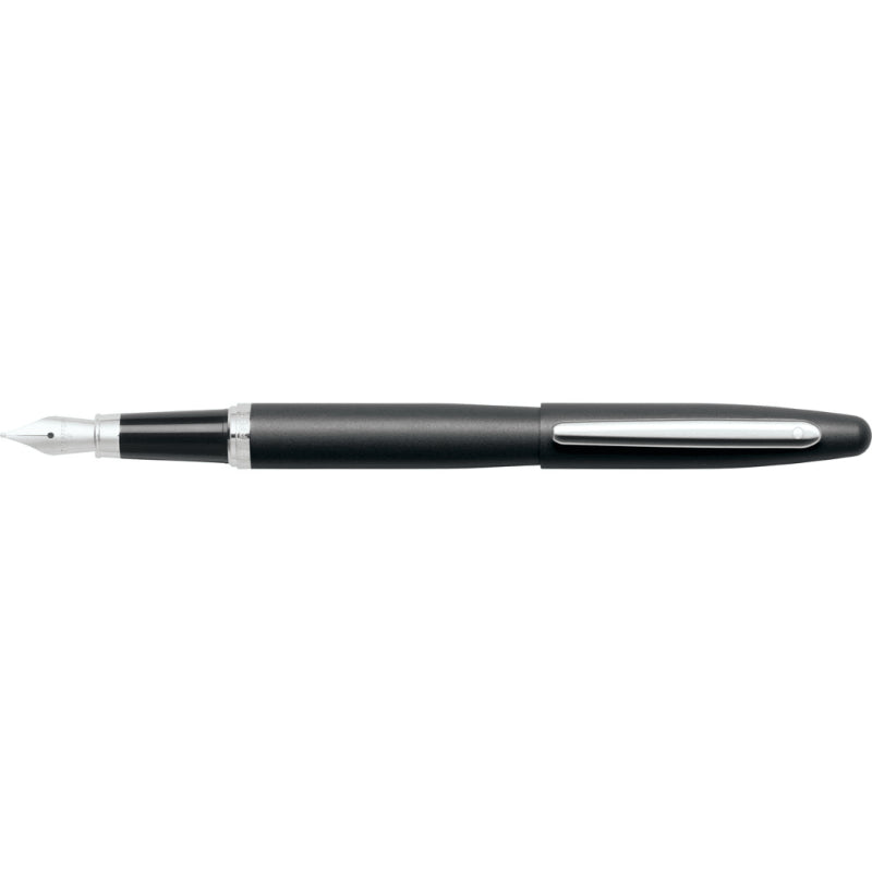 SHEAFFER® VFM 9405 MATTE BLACK FOUNTAIN PEN WITH CHROME TRIM - MEDIUM