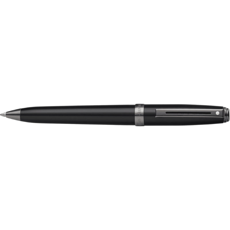 SHEAFFER PRELUDE GLOSS BLACK/GUNMETAL LACQUER BALLPOINT PEN
