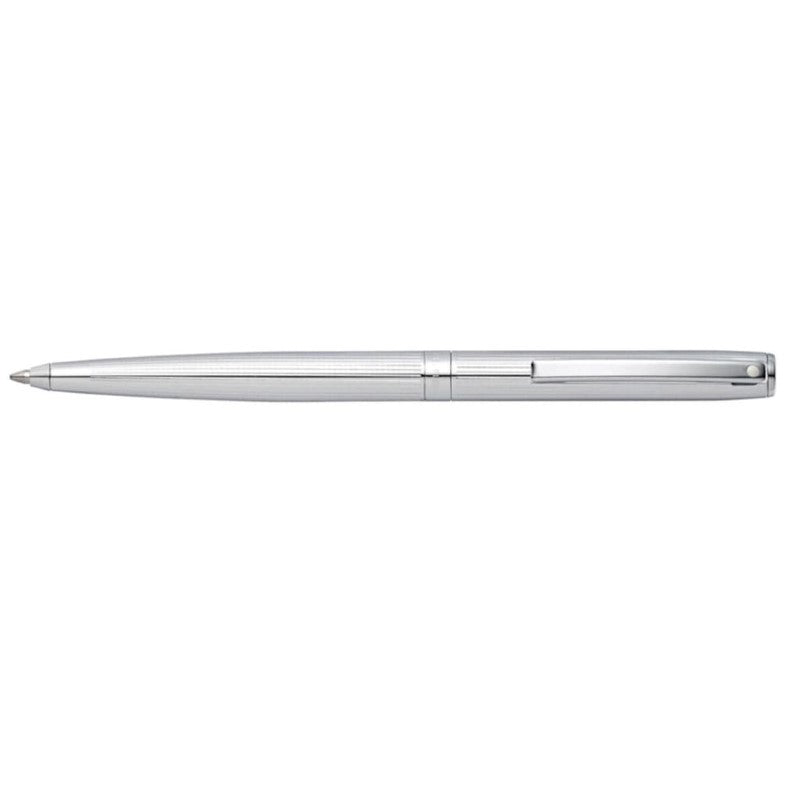 SHEAFFER SAGARIS BRUSHED CHROME/CHROME CT PLATE BALLPOINT PEN