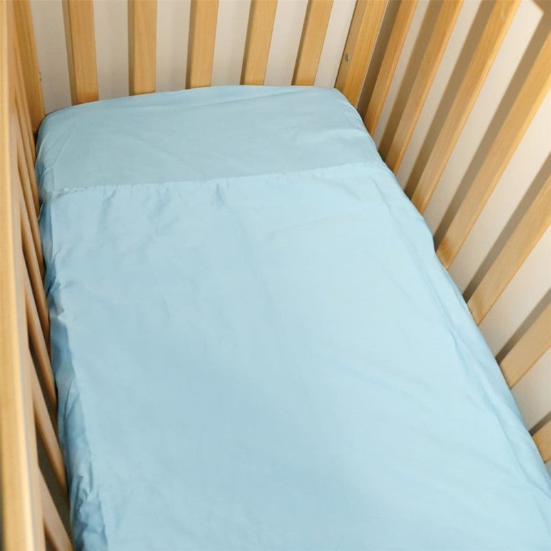 SILLY BILLYZ COT 1PC COMBO FITTED DUSTY BLUE POLYCOT