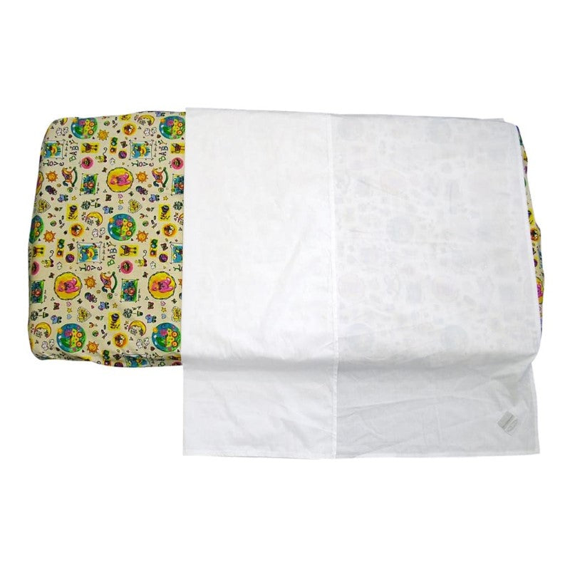 SILLY BILLYZ COT COMBO WHITE/BABY POLYCOTTON