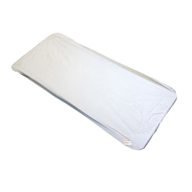 SILLY BILLYZ COT SHEET FITTED WHITE FLANNELETTE