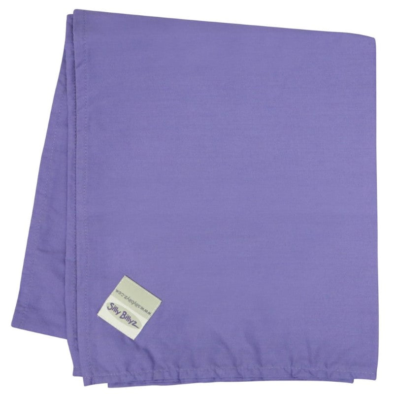 SILLY BILLYZ COT SHEET FLAT LILAC POLYCOTTON
