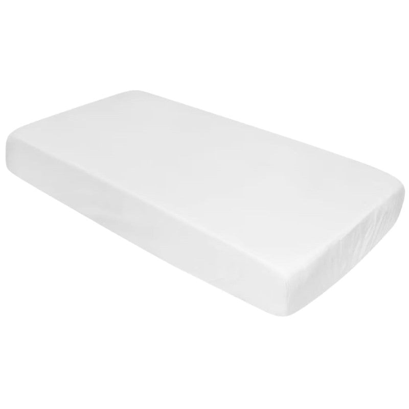 SILLY BILLYZ COT SHEET FITTED WHITE POLYCOTTON