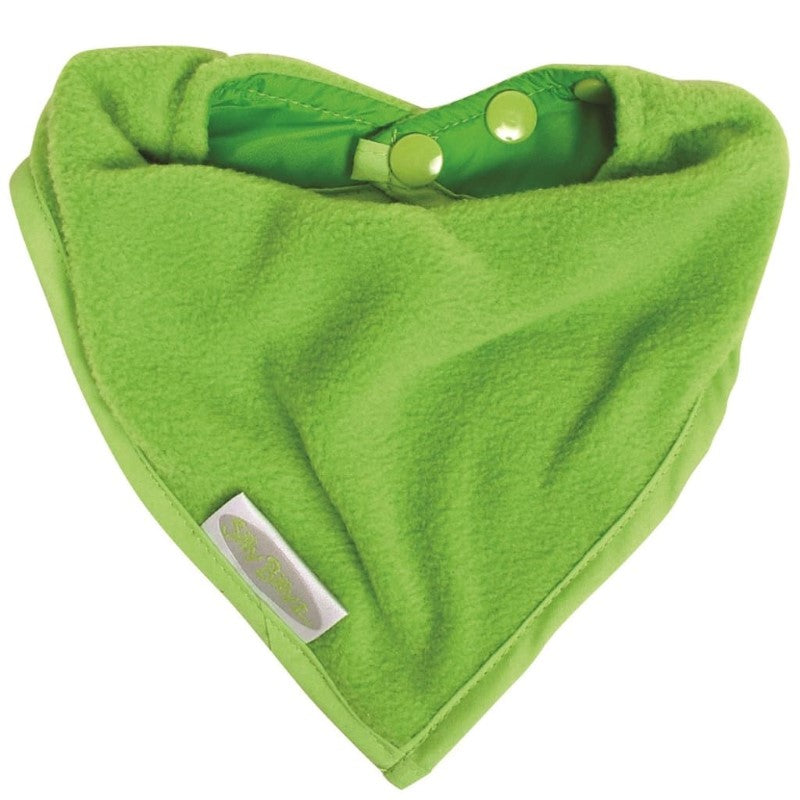 SILLY BILLYZ FLEECE BANDANA BIB LIME