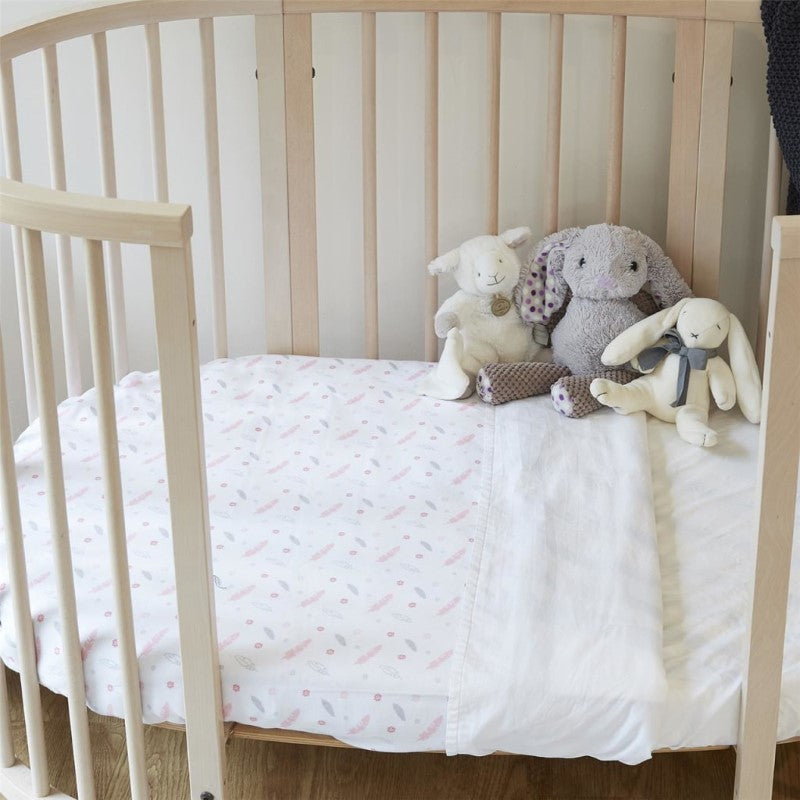 SILLY BILLYZ JERSEY SWADDLE BLANKET FEATHERS