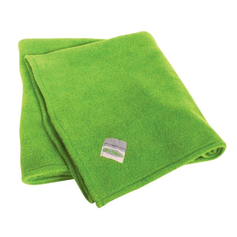 SILLY BILLYZ FLEECE COT BLANKET LIME