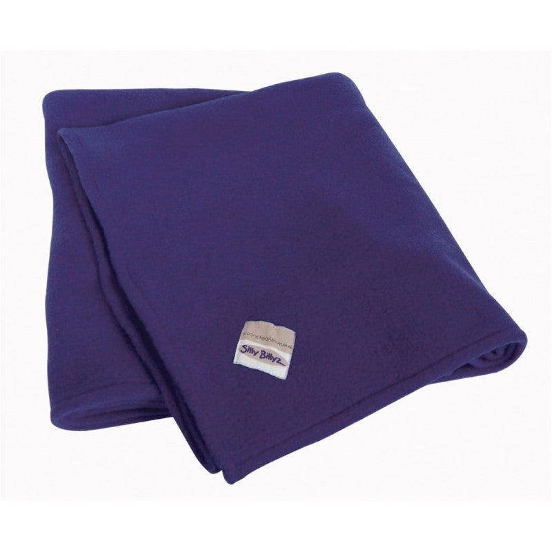 SILLY BILLYZ FLEECE COT BLANKET PURPLE