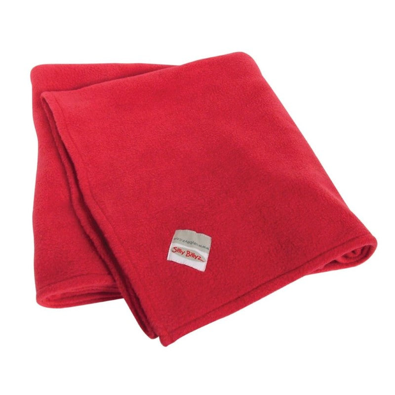 SILLY BILLYZ FLEECE COT BLANKET RED