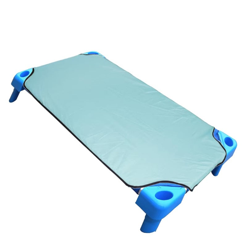 SILLY BILLYZ STACKER BED SHEET DUSTY BLUE FITTED P/C