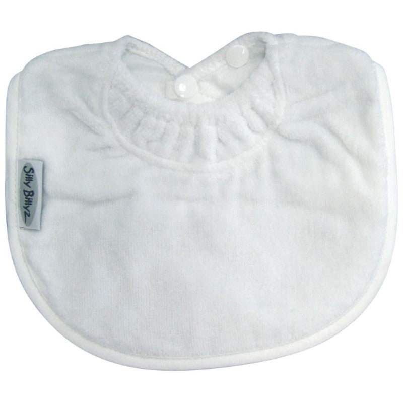 SILLY BILLYZ TOWEL BIBLET WHITE